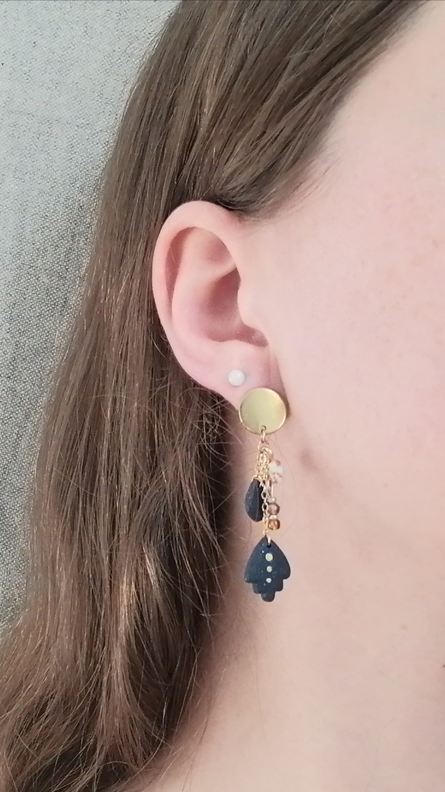 Boucles chaînes avec breloques