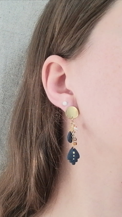 Boucles chaînes avec breloques