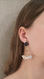 Boucles éventail fleuri