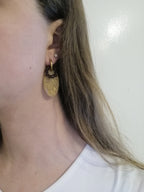 Boucles créoles pampilles interchangeables dorée ou perles