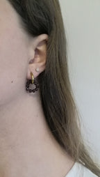 Boucles créoles pampilles interchangeables dorée ou perles