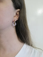 Boucles créoles pampilles interchangeables dorée ou perles
