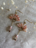 Boucles cerf-volant marbré perlé
